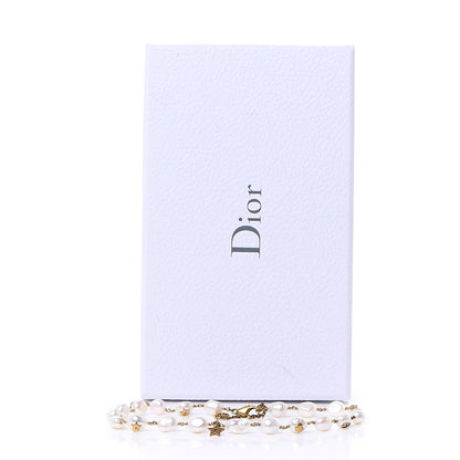 Christian Dior Pearl Tribal Choker Necklace Gold 5 of 5