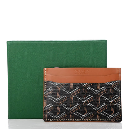 Goyard Goyardine Saint Sulpice Card Holder Black Gold 6 of 6