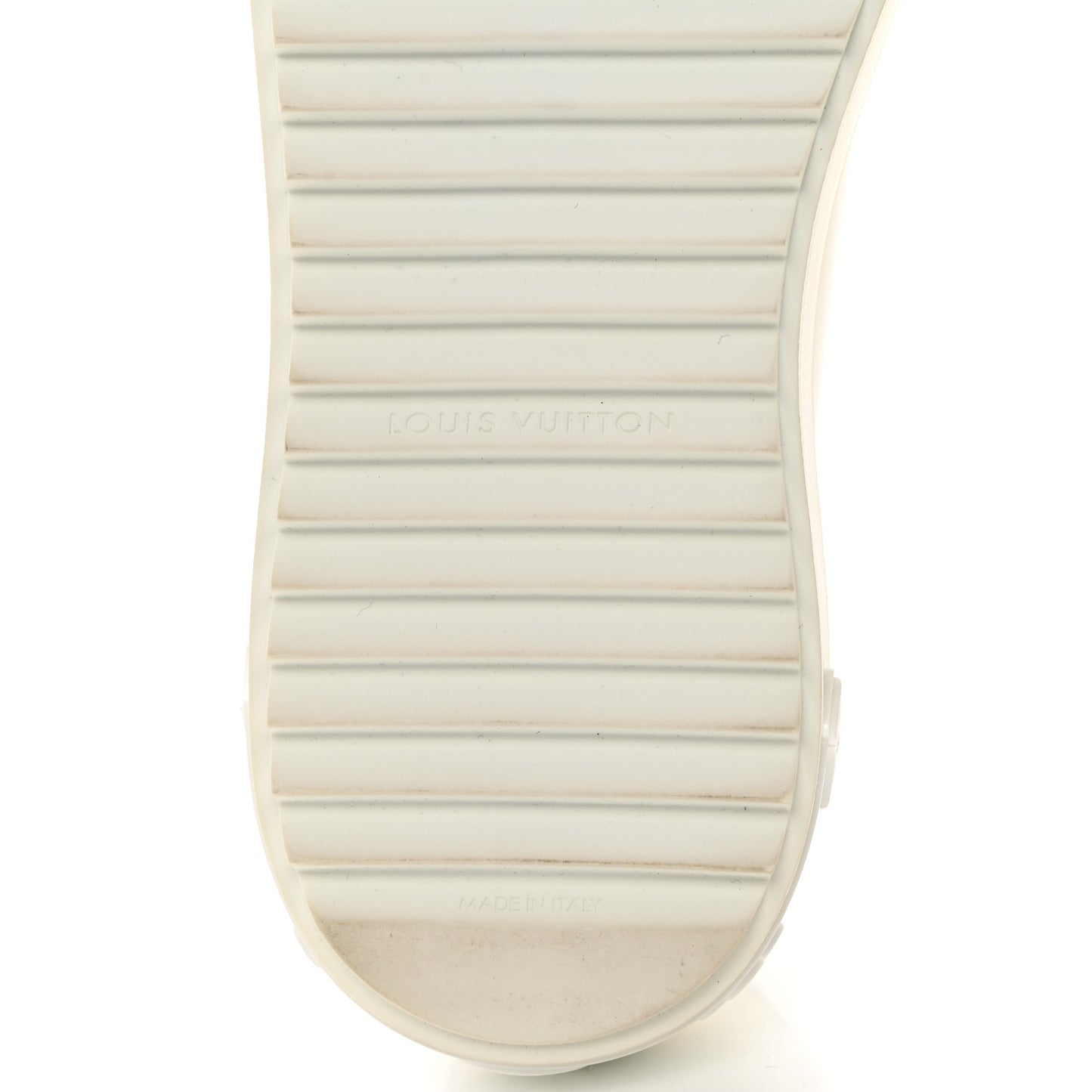 Lambskin Embossed Monogram Time Out Sneakers 38 White