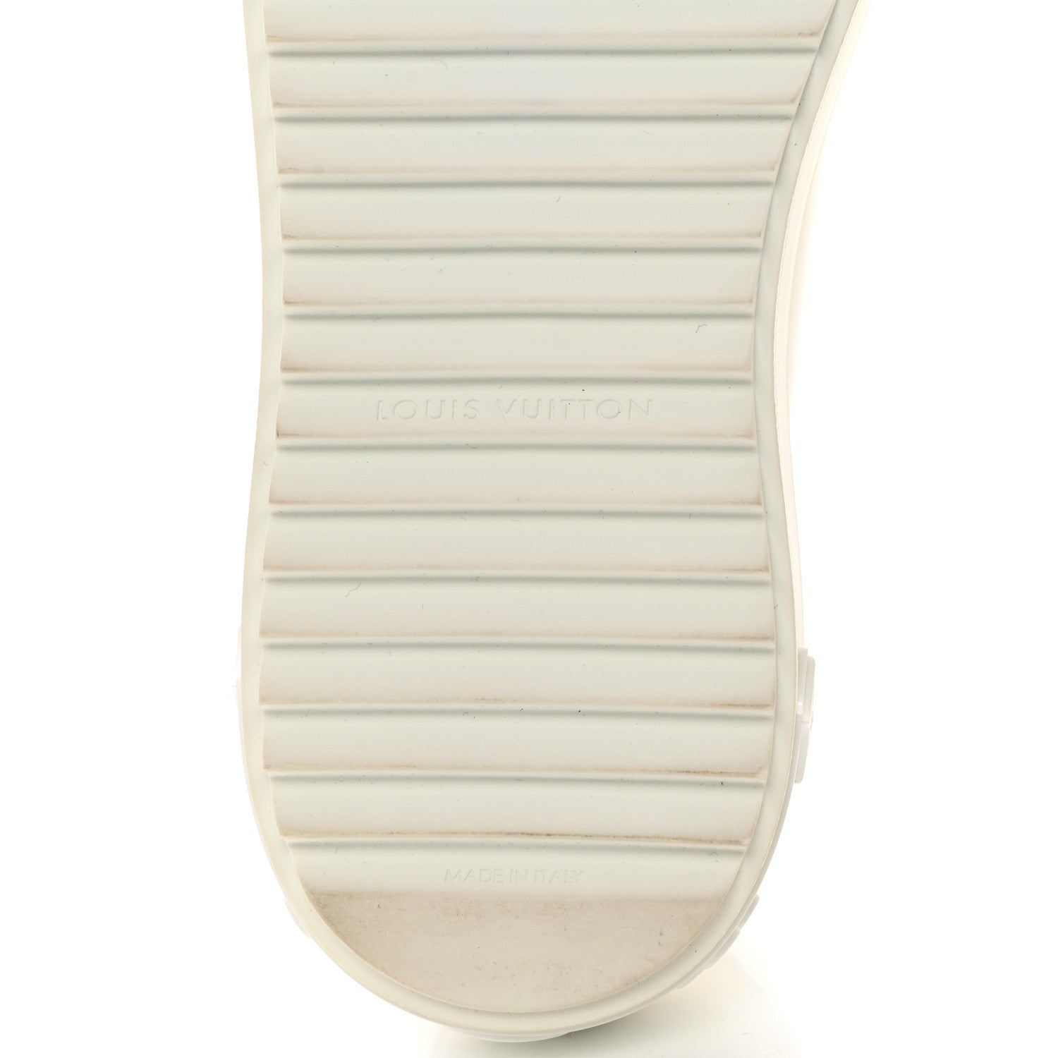 Louis Vuitton Lambskin Embossed Monogram Time Out Sneakers 38 White 8 of 8
