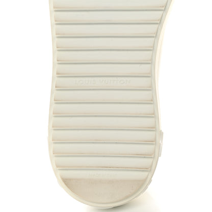 Louis Vuitton Lambskin Embossed Monogram Time Out Sneakers 38 White 8 of 8