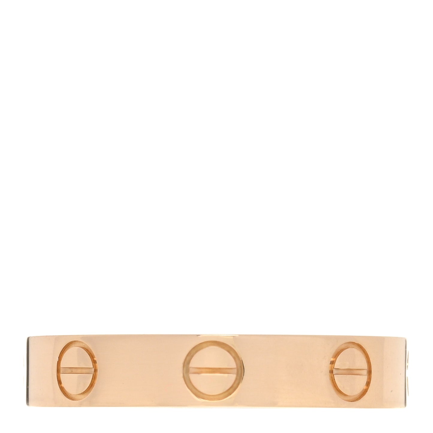 18K Yellow Gold 3.5mm LOVE Wedding Band Ring 52 6
