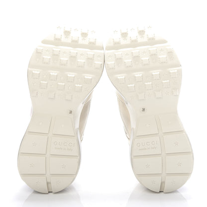 Gucci Calfskin Mouth Print Womens Rhyton Sneakers 38 Ivory 5 of 8