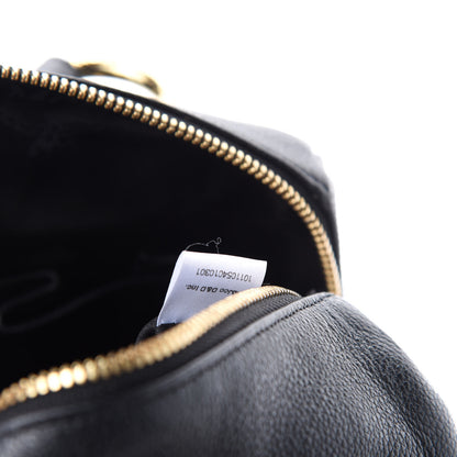 MCM Grained Calfskin Studded Boston Bag Black 10 of 11