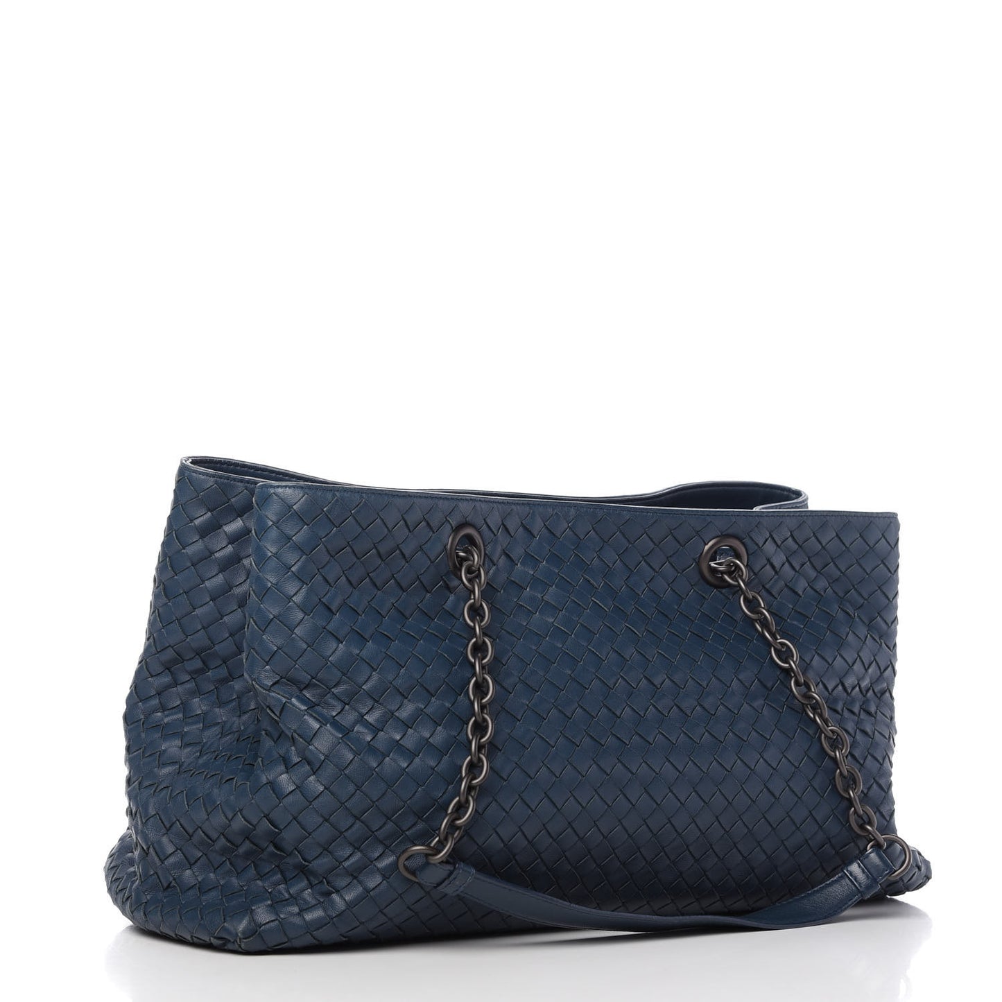 Nappa Intrecciato Large Tote Denim