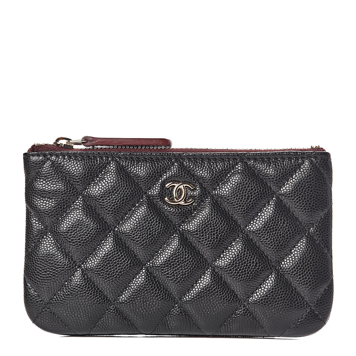 Chanel Caviar Quilted Small Cosmetic Case Black 1 of 8