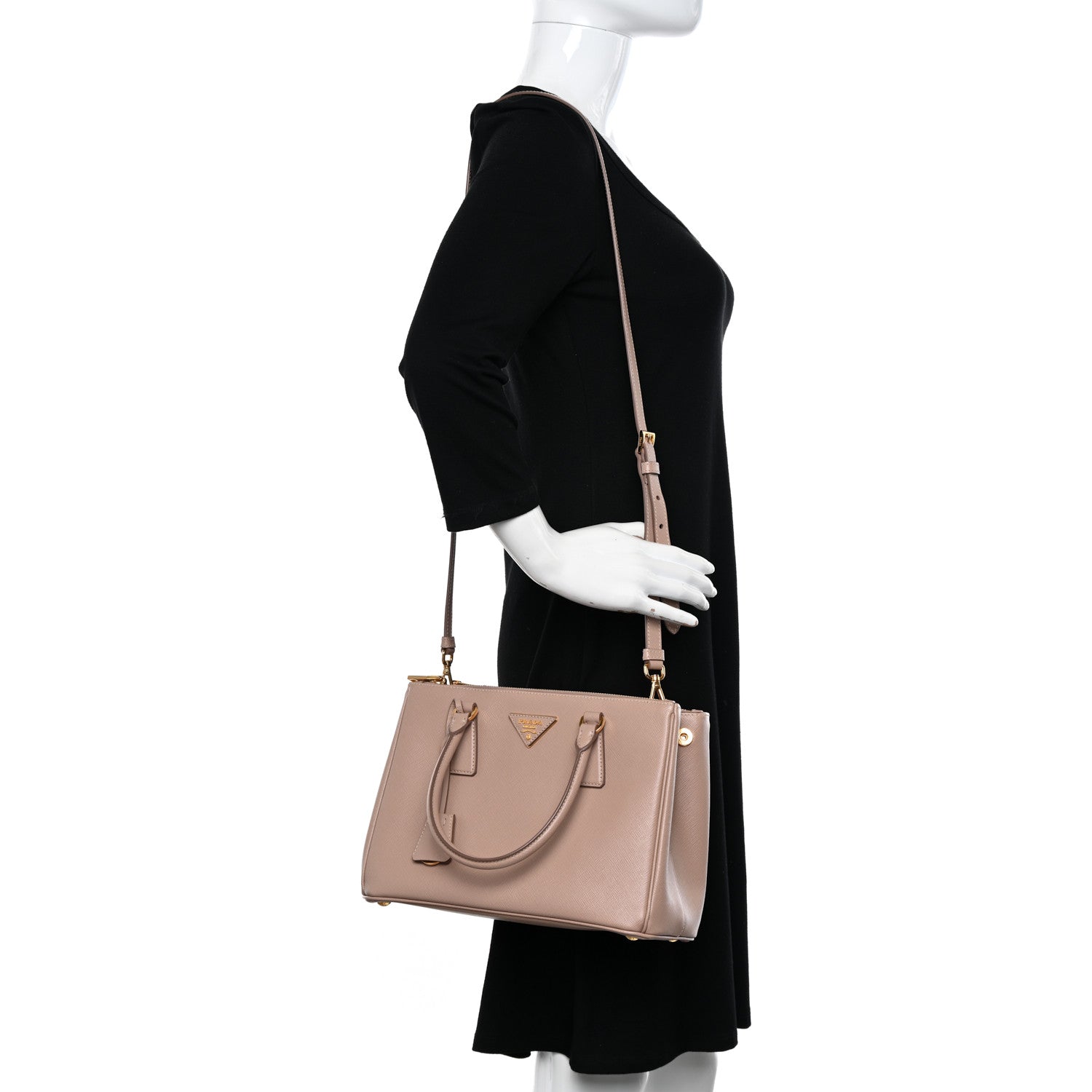 Prada Saffiano Lux Small Galleria Double Zip Tote Cipria 2 of 10