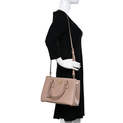 Prada Saffiano Lux Small Galleria Double Zip Tote Cipria 2 of 10