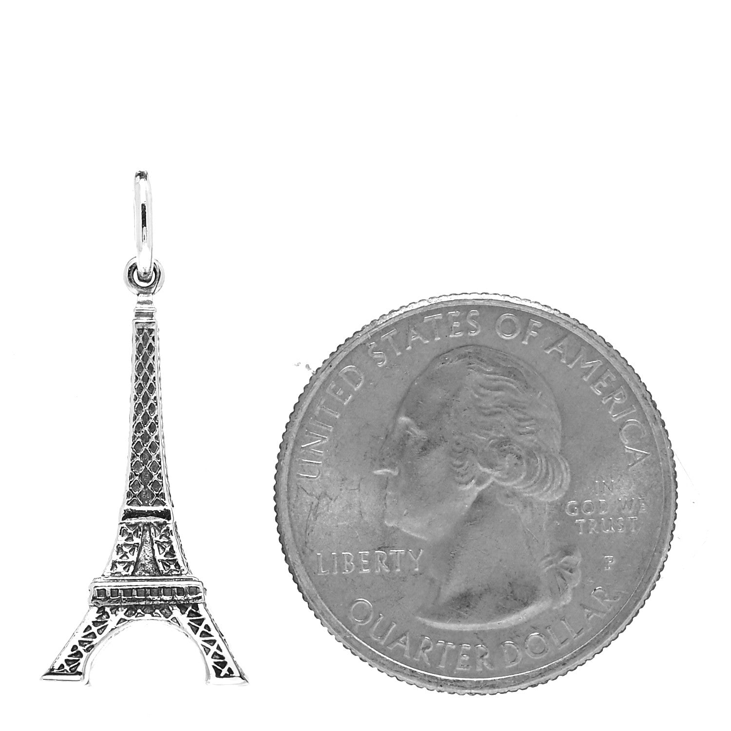 Tiffany Sterling Silver Eiffel Tower Charm 2 of 5