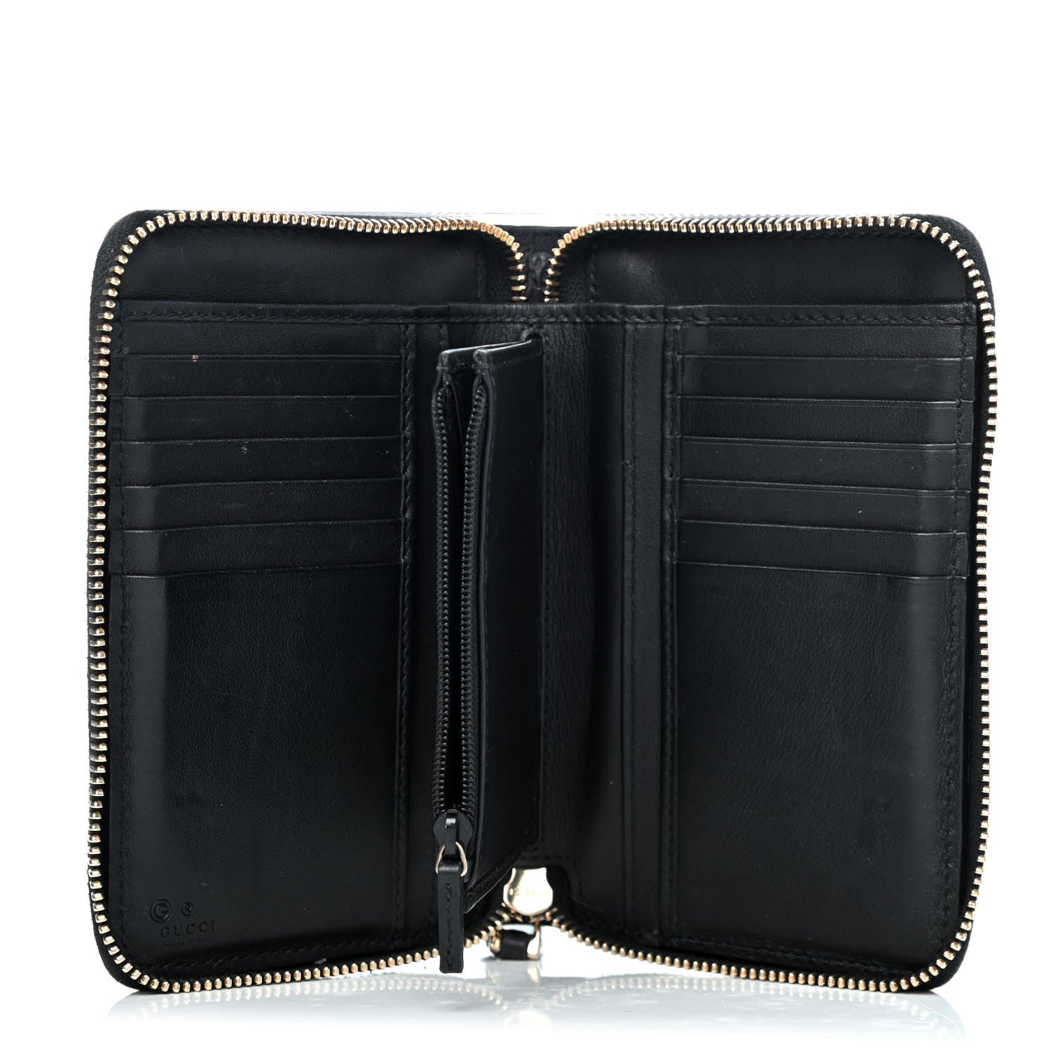 Gucci Soft Microguccissima Zip Around Organizer Wallet Black 4 of 4