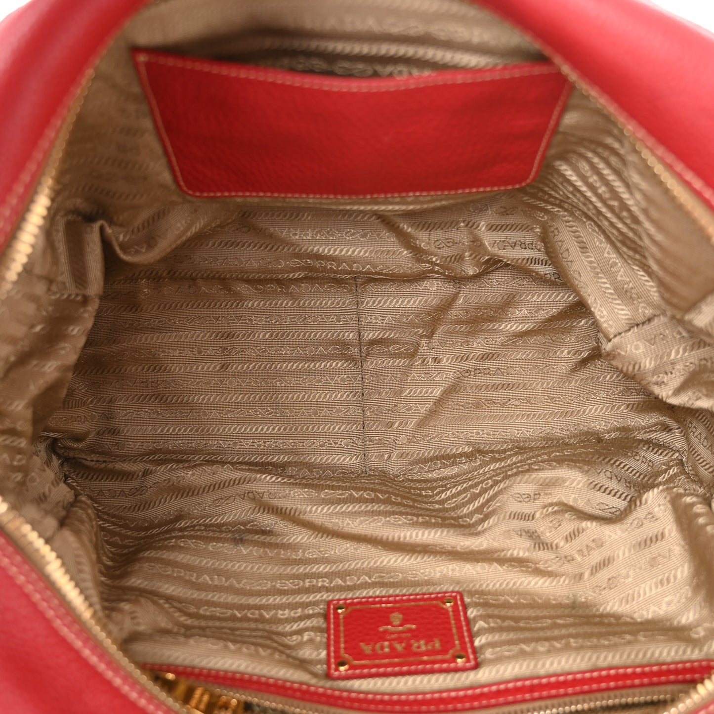 Vitello Daino Satchel Rosso
