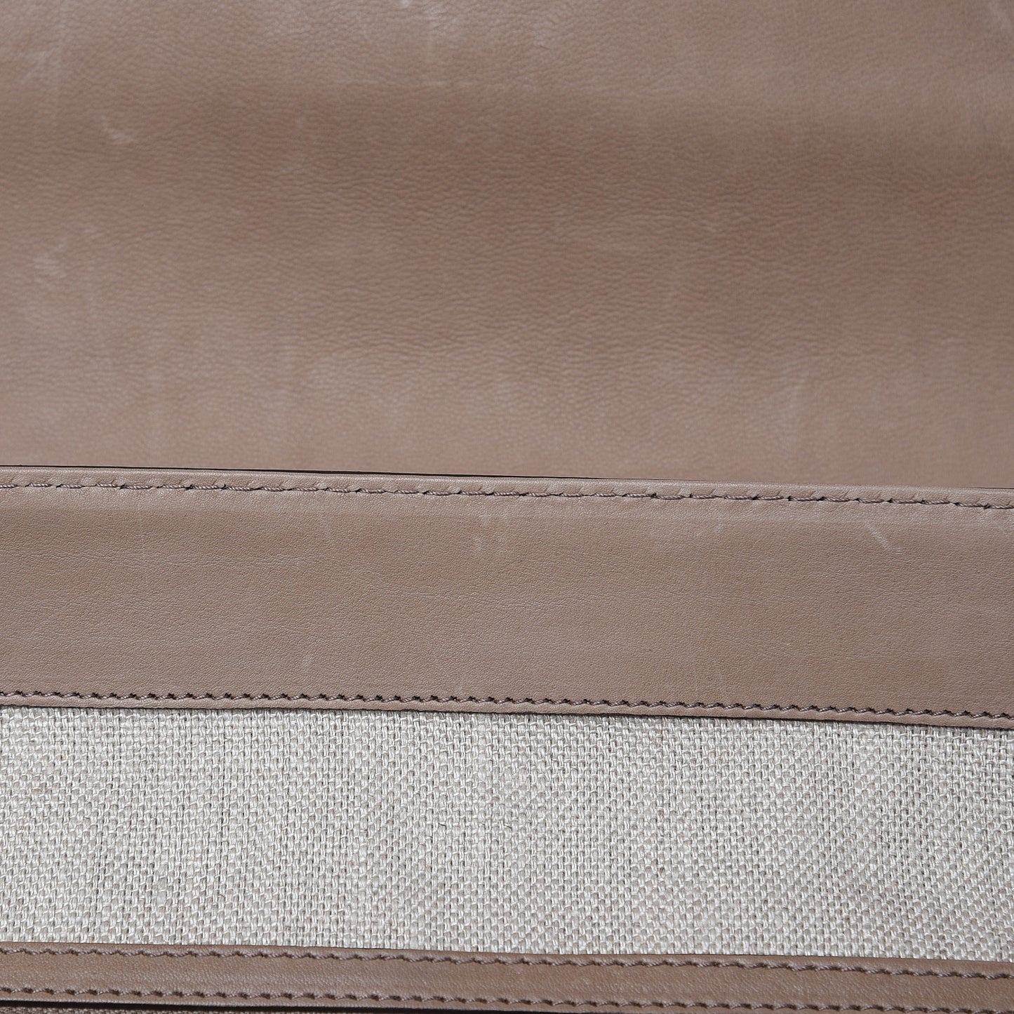 Calfskin Handmade Large Top Handle Bag Taupe