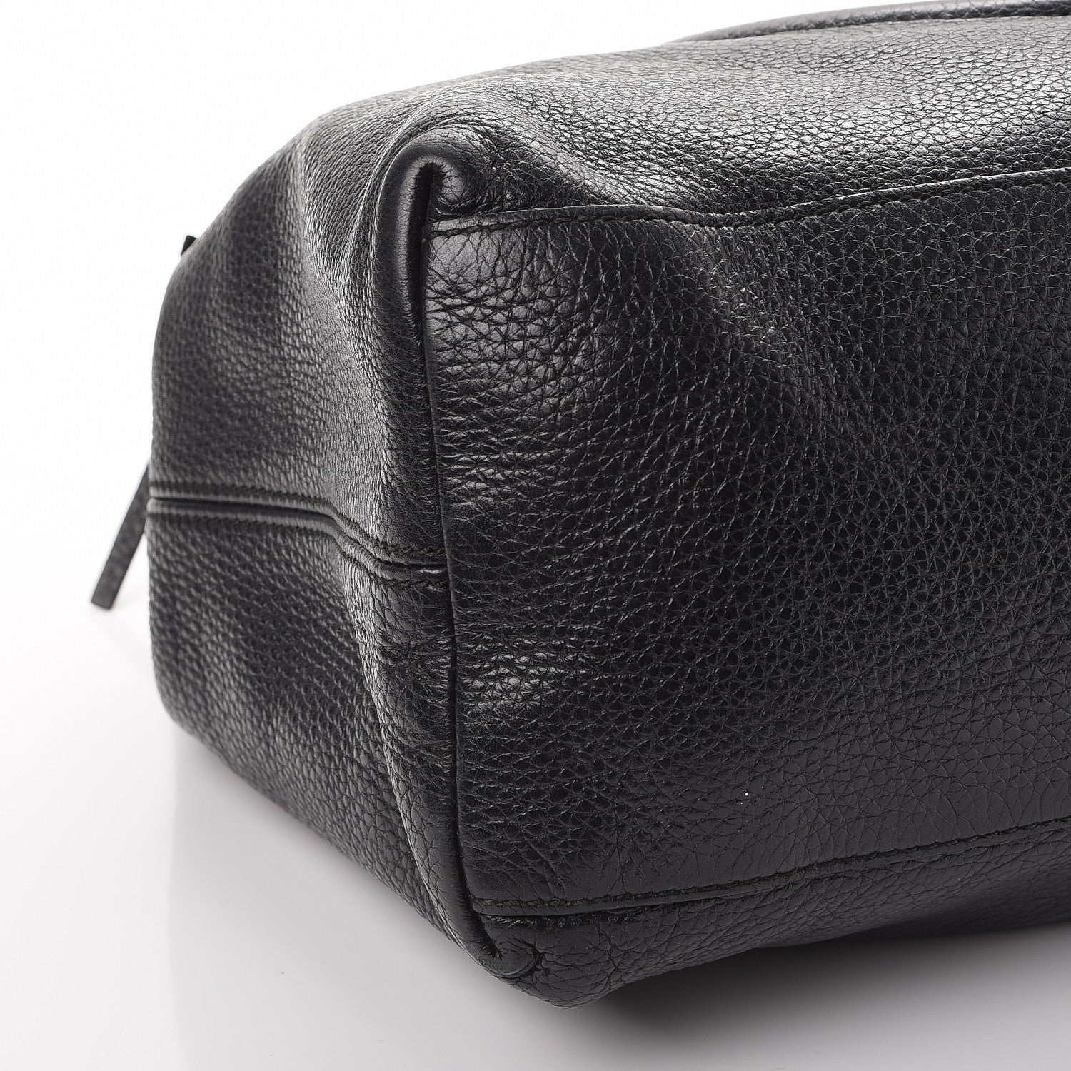 Gucci Pebbled Calfskin Medium Soho Chain Shoulder Bag Black 12 of 13