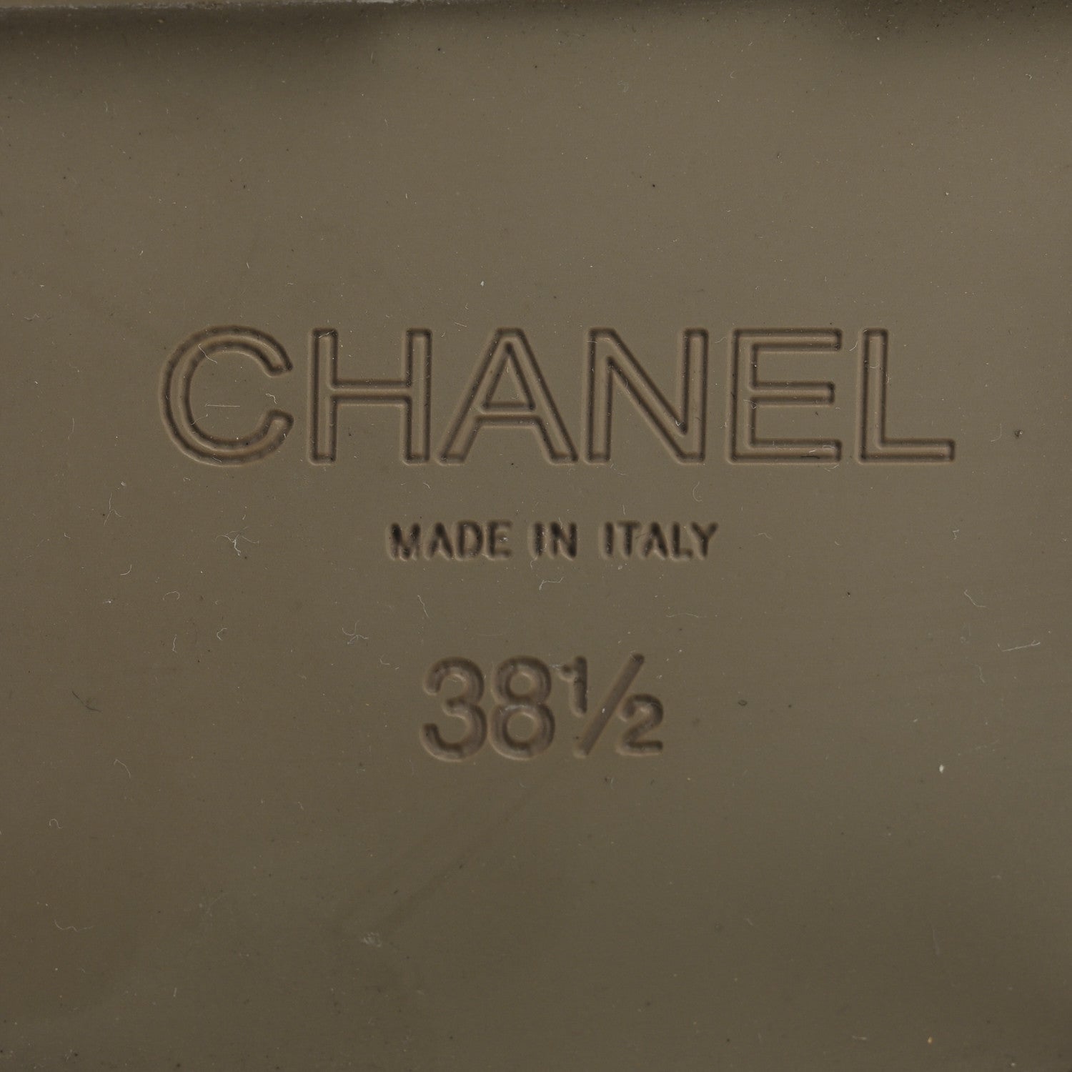 Chanel Calfskin Metal CC Loafers 38.5 Khaki 8 of 10