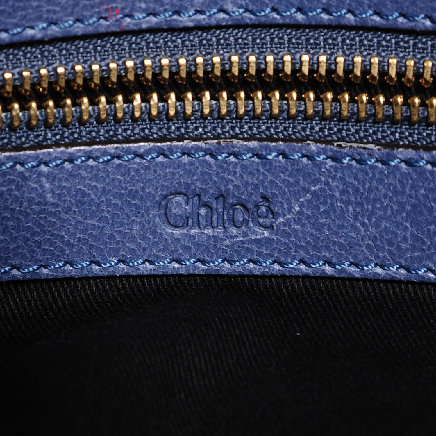 Chloe Calfskin Medium Ethel Satchel Blue 6 of 9