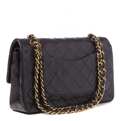 Chanel Lambskin Quilted Medium Double Flap Black 2 of 9