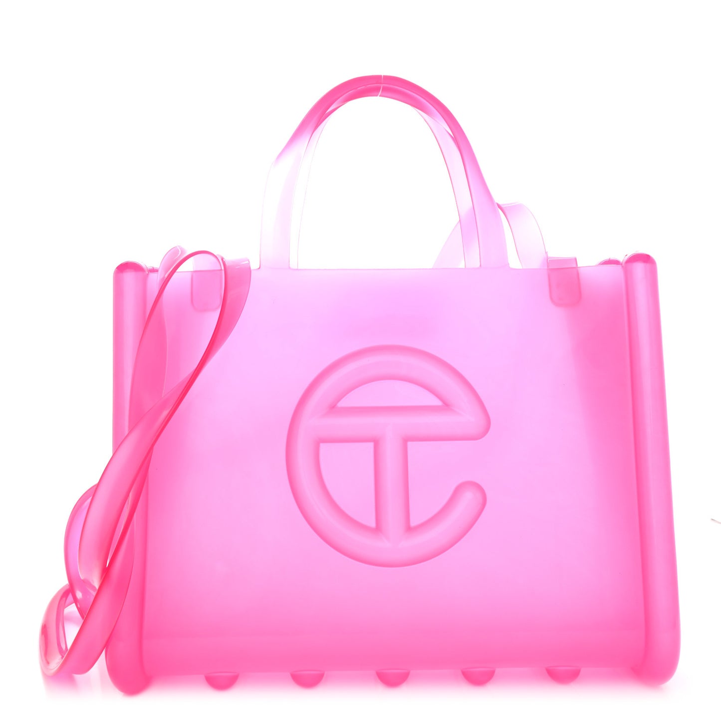 x MELISSA Jelly Medium Shopping Bag Clear Pink