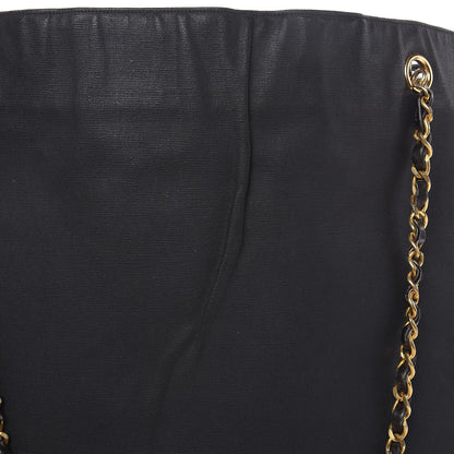 Chanel Canvas Calfskin Shopping Tote Black 11 of 15