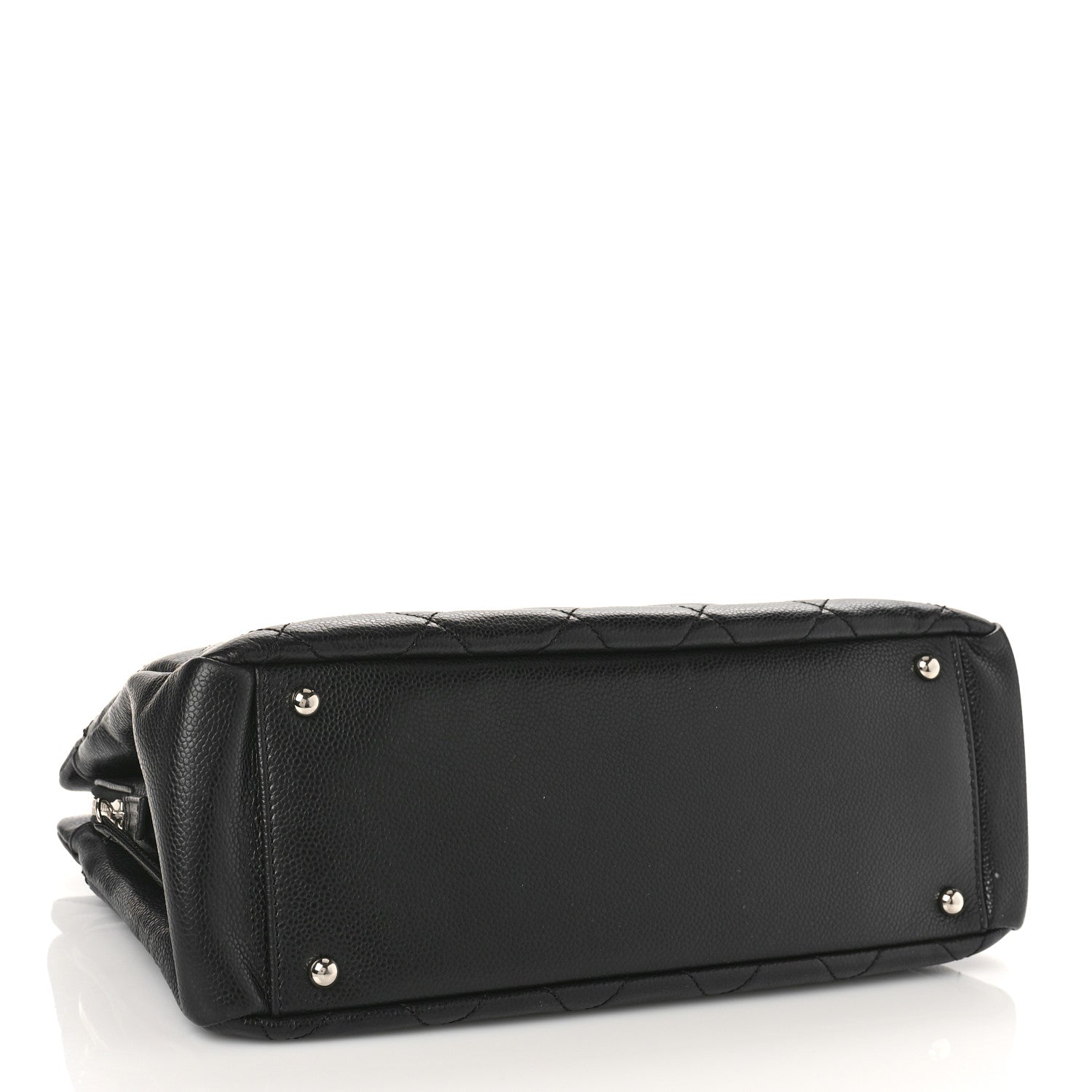 Chanel Caviar Quilted CC Timeless Soft Tote Black 4 of 10