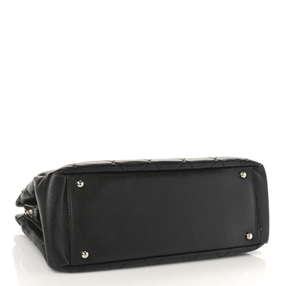 Chanel Caviar Quilted CC Timeless Soft Tote Black 4 of 10
