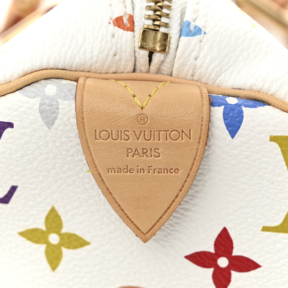 Louis Vuitton Monogram Multicolor Speedy 30 White 6 of 9