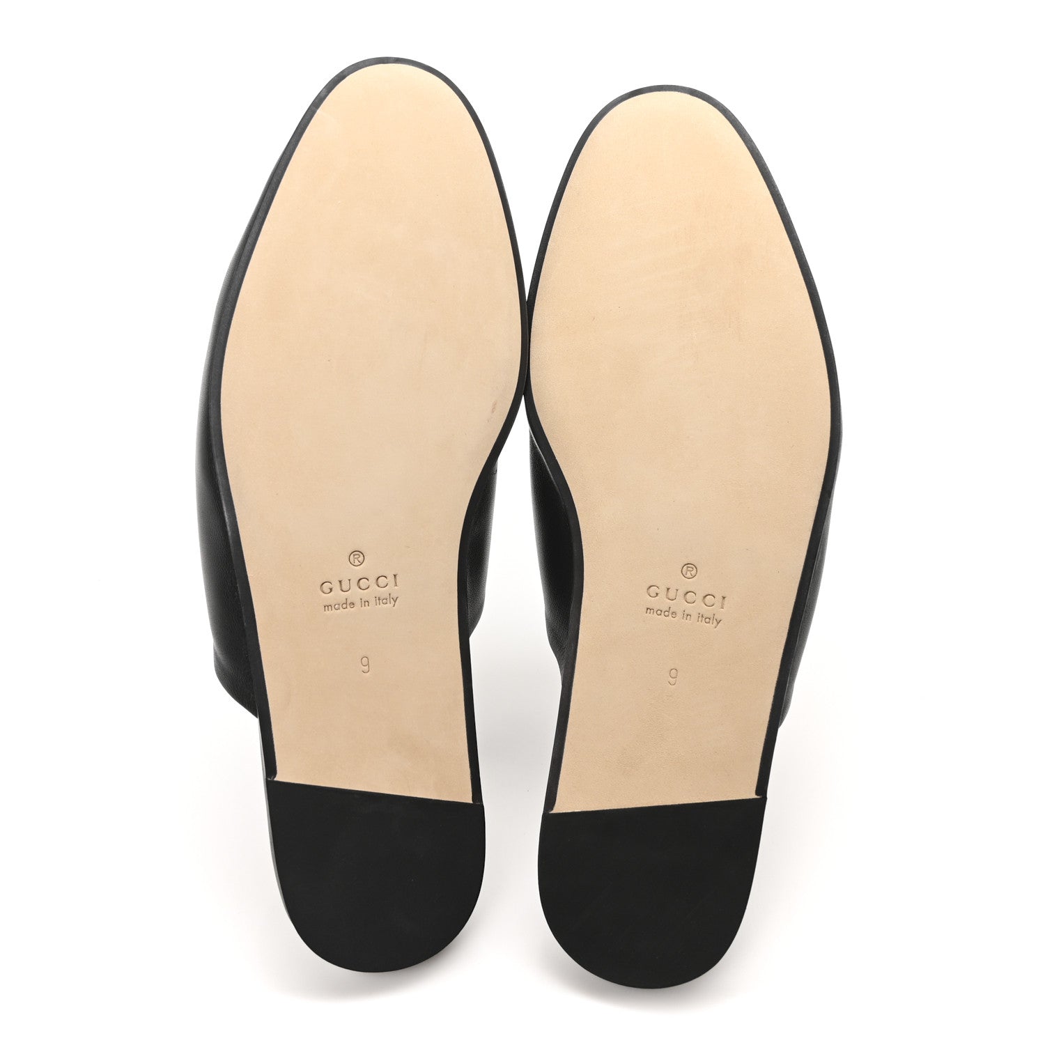 Gucci Calfskin Mens Horsebit Slippers 9 Black 6 of 9