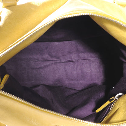 Miu Miu Leather Vitello Lux Bow Bag Polline 8 of 11