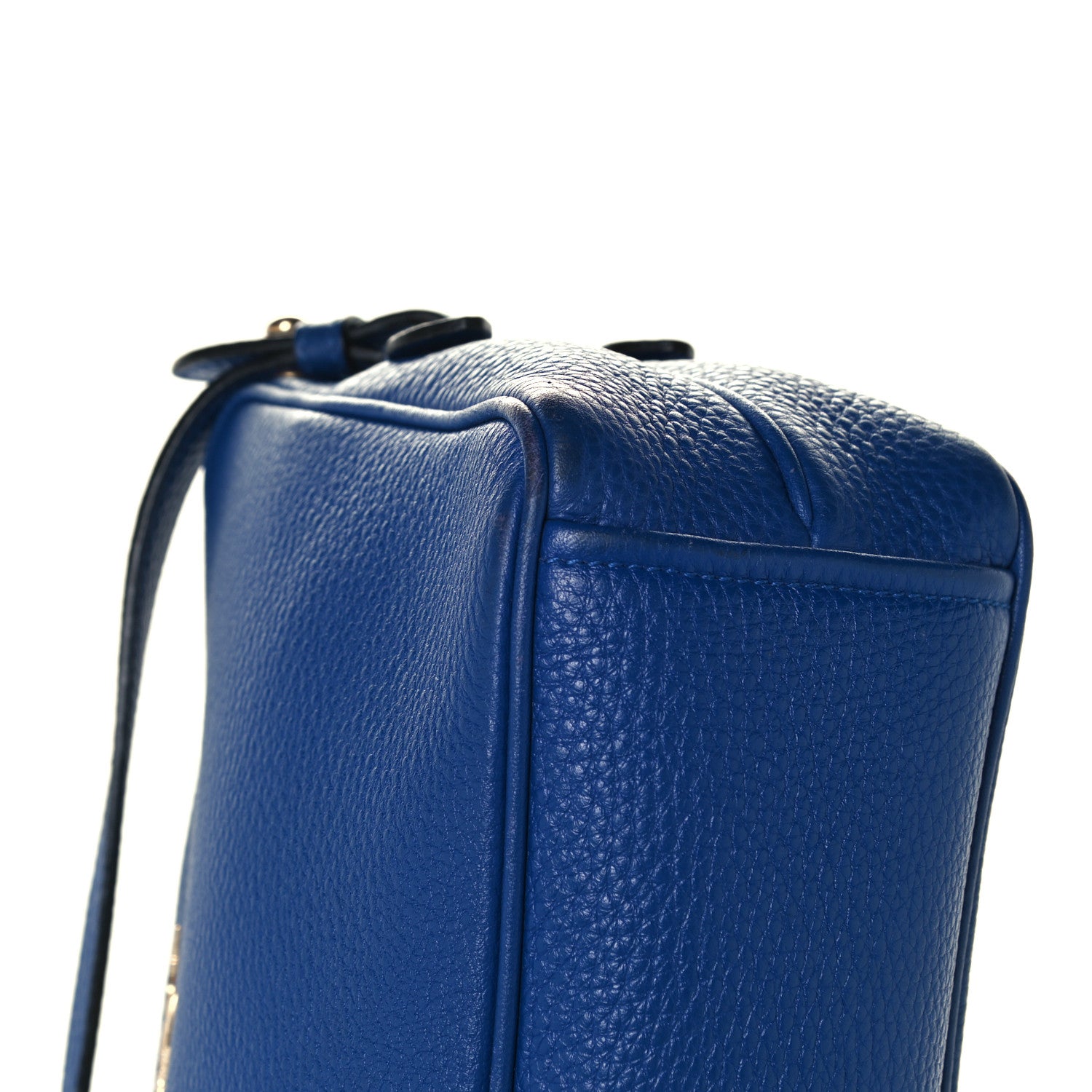 Prada Vitello Phenix Camera Bag Blue 14 of 14