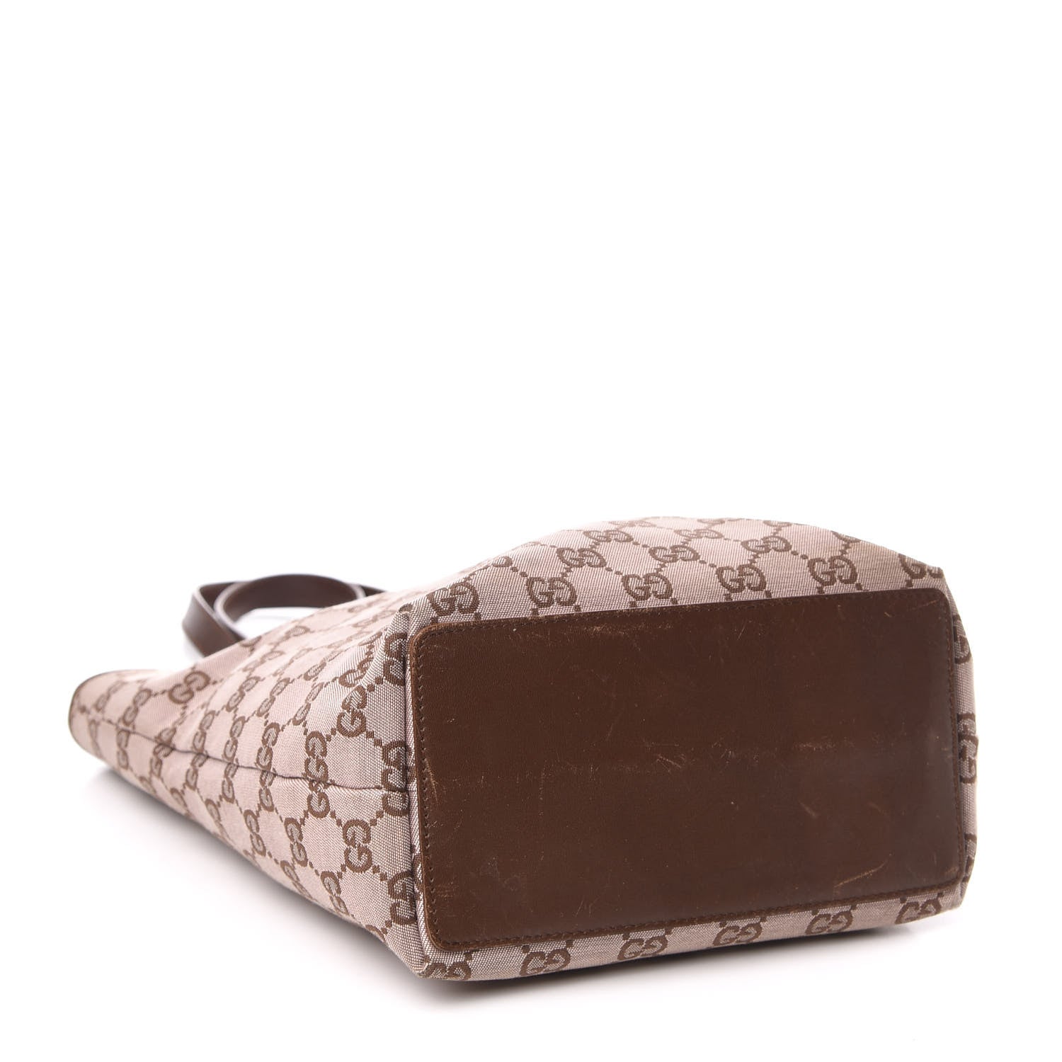 Gucci Monogram Small Bucket Tote Brown 4 of 14