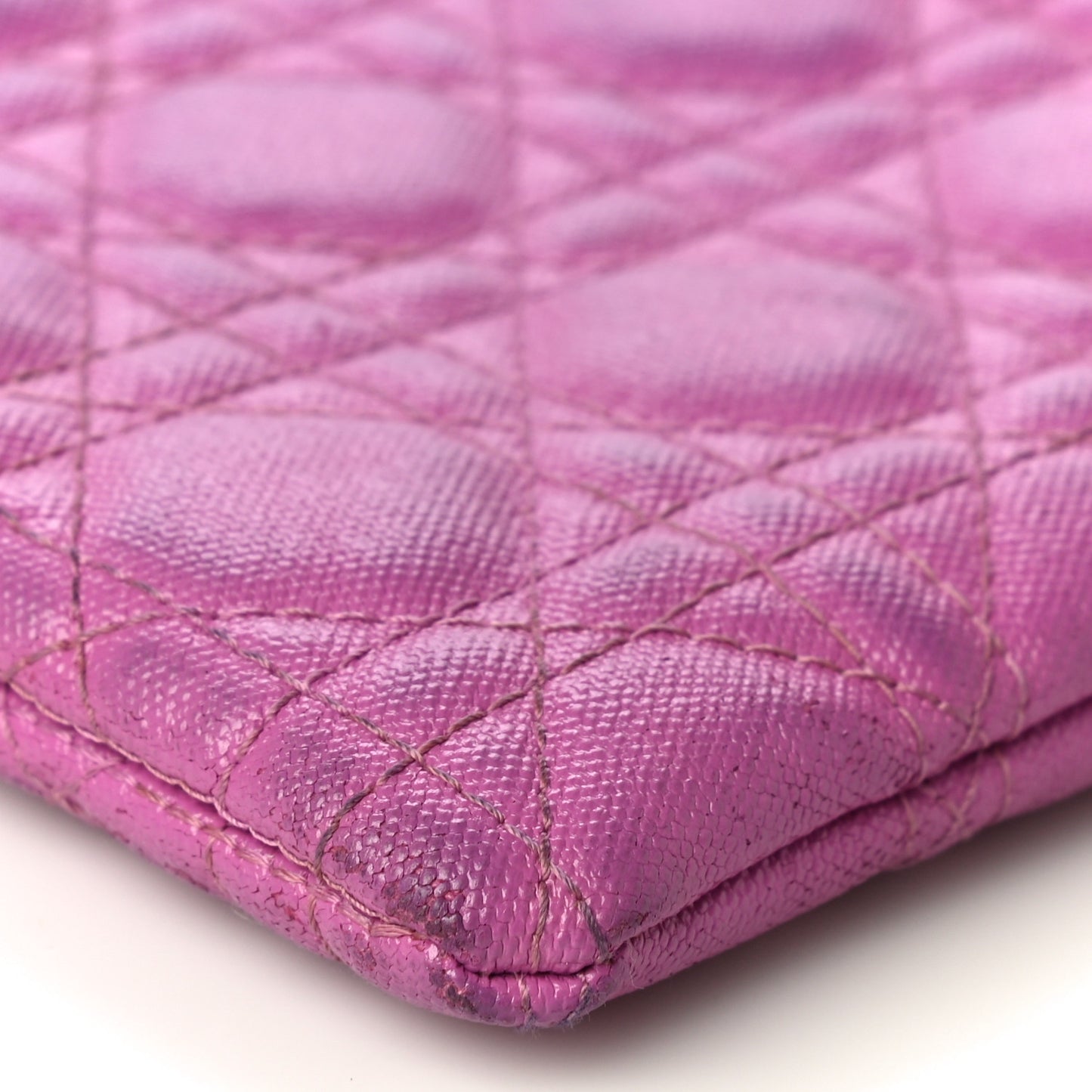 Coated Canvas Cannage Panarea Pouch Purple