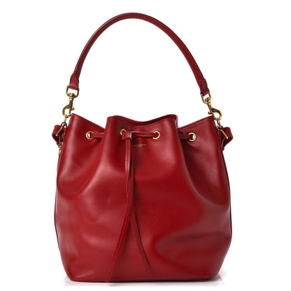 Saint Laurent Calfskin Medium Emmanuelle Bucket Bag Lipstick Red 1 of 16