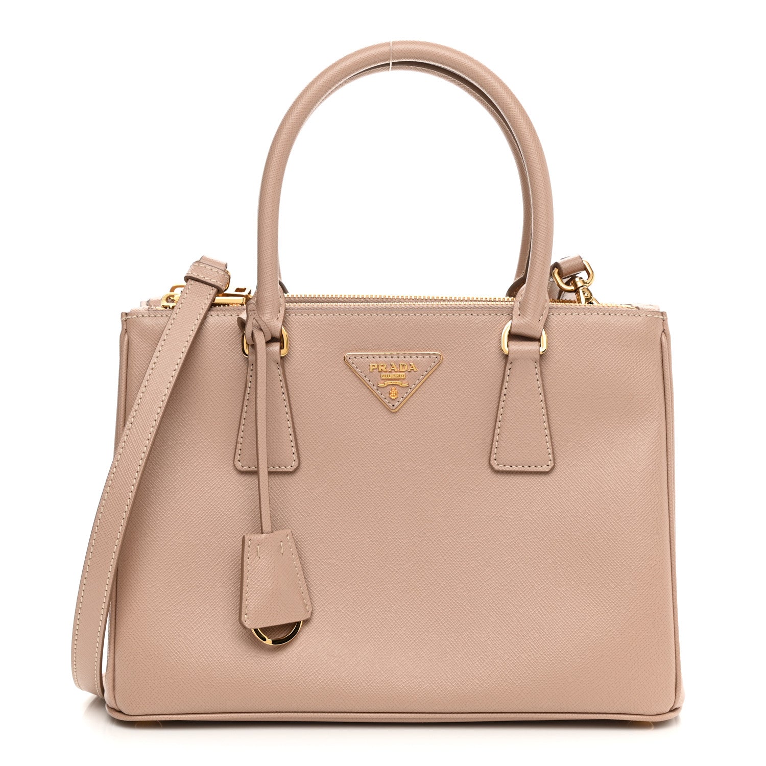 Prada Saffiano Small Galleria Double Zip Tote Cipria 1 of 10