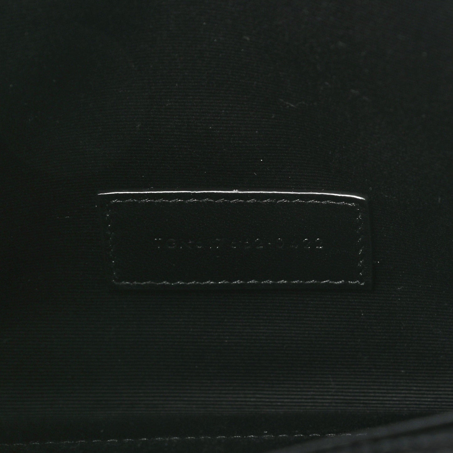 Grain De Poudre Matelasse Chevron Monogram Envelope Clutch Black