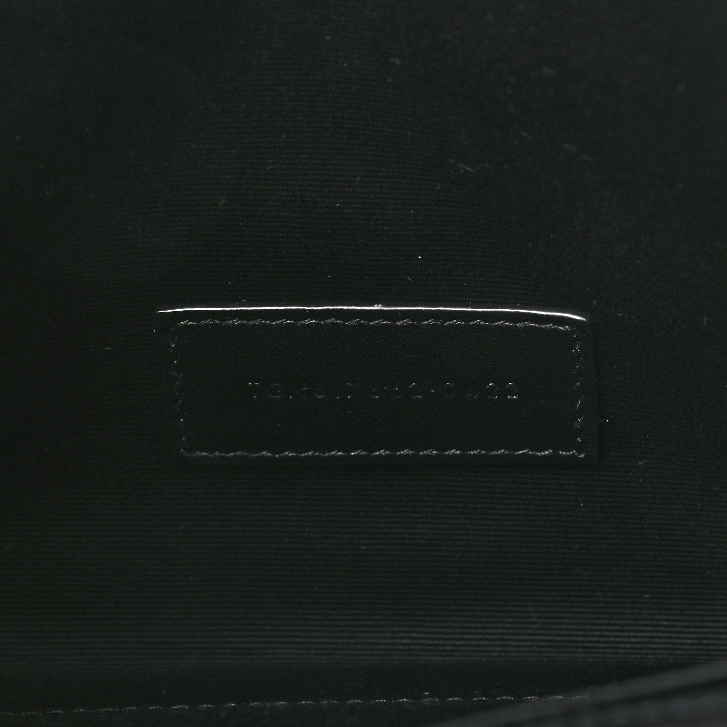 Saint Laurent Grain De Poudre Matelasse Chevron Monogram Envelope Clutch Black 7 of 10