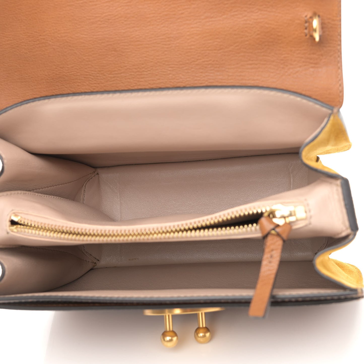 Goatskin Medium Mily Shoulder Bag Caramel
