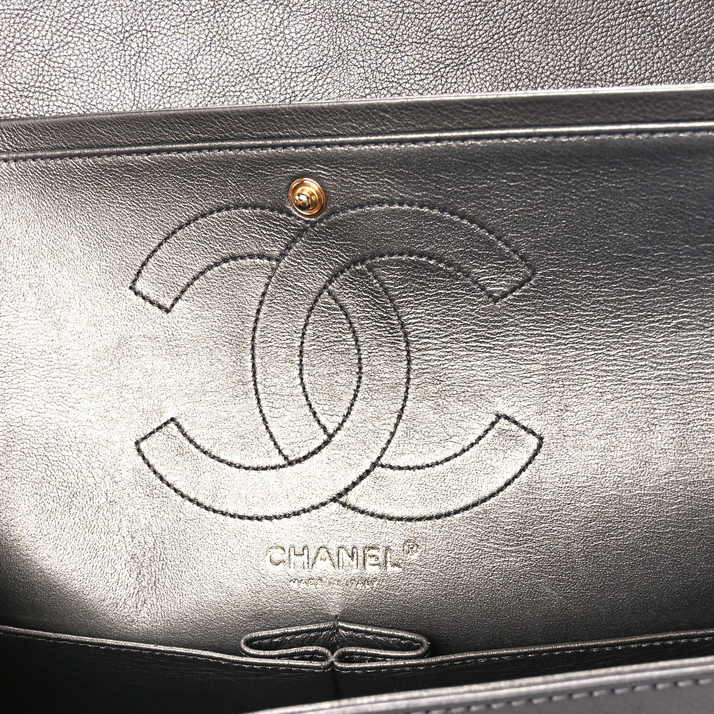 Metallic Calfskin Quilted 2.55 Reissue 226 Flap Charcoal