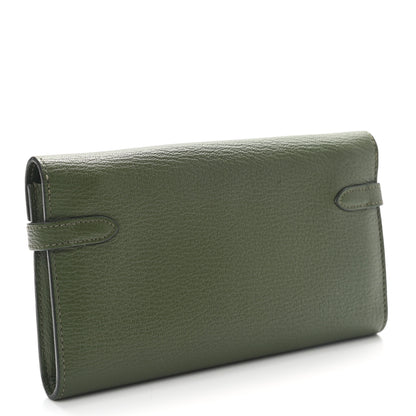 Hermes Chevre Mysore Kelly Longue Wallet Canopee 4 of 9