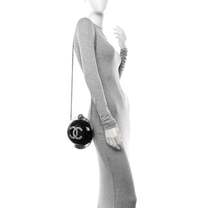 Chanel Resin Crystal CC Evening On The Moon Minaudiere Black 2 of 12