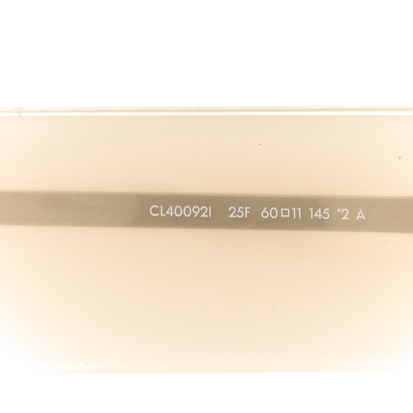 Acetate Flat Top Rectangular Sunglasses CL40092I Transparent White