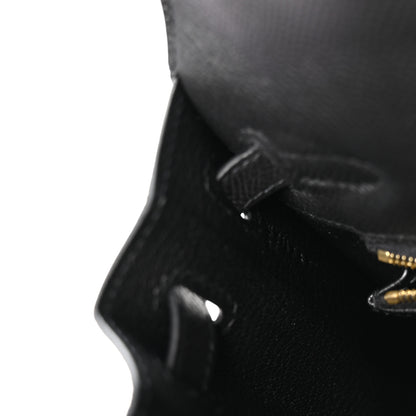 Hermes Epsom Kelly Sellier 25 Black 7 of 11