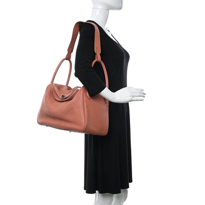 Hermes Taurillon Clemence Lindy 34 Rose Thè 2 of 21