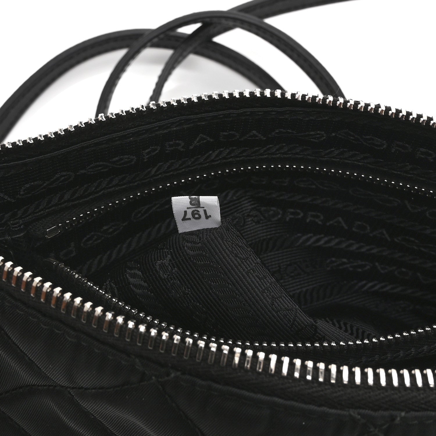 Prada Nylon Tessuto Impuntu Quilted Crossbody Bag Black 7 of 10