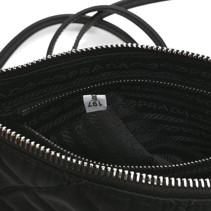 Prada Nylon Tessuto Impuntu Quilted Crossbody Bag Black 7 of 10