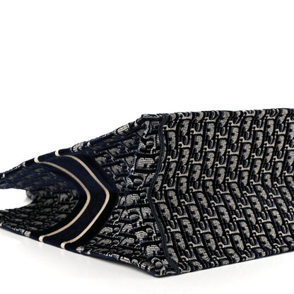 Christian Dior Oblique Velvet Large Book Tote Blue Multicolor 9 of 11