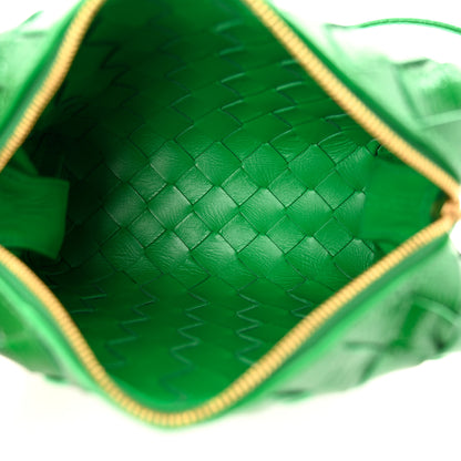 Bottega Veneta Patent Nappa Intrecciato Mini Loop Camera Bag Green 5 of 11