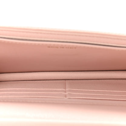Chanel Caviar Quilted Crystal Enamel CC Wallet On Chain WOC Light Pink 5 of 15