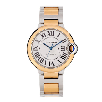 Cartier Stainless Steel 18K Pink Gold 36mm Ballon Bleu De Cartier Automatic Watch 1 of 5