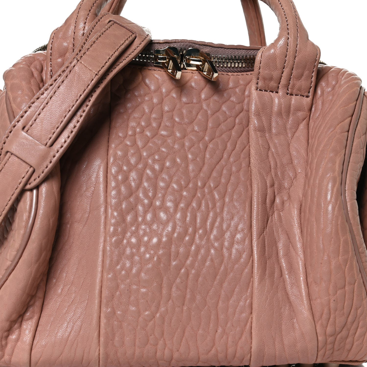 Alexander Wang Pebbled Lambskin Rockie Blush Pale Gold Hardware 7 of 13
