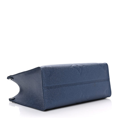 Louis Vuitton Metallic Empreinte Monogram Giant Onthego PM Navy Nacre 4 of 8