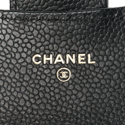 Chanel Caviar Quilted Flap Card Holder Wallet Black 6 of 11